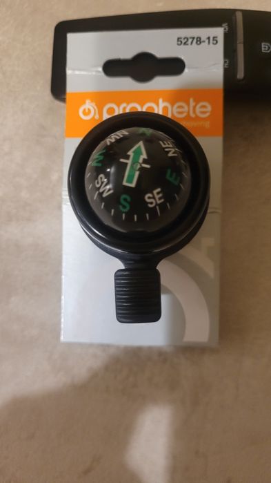 Dzwonek rowerowy wraz z kompasem