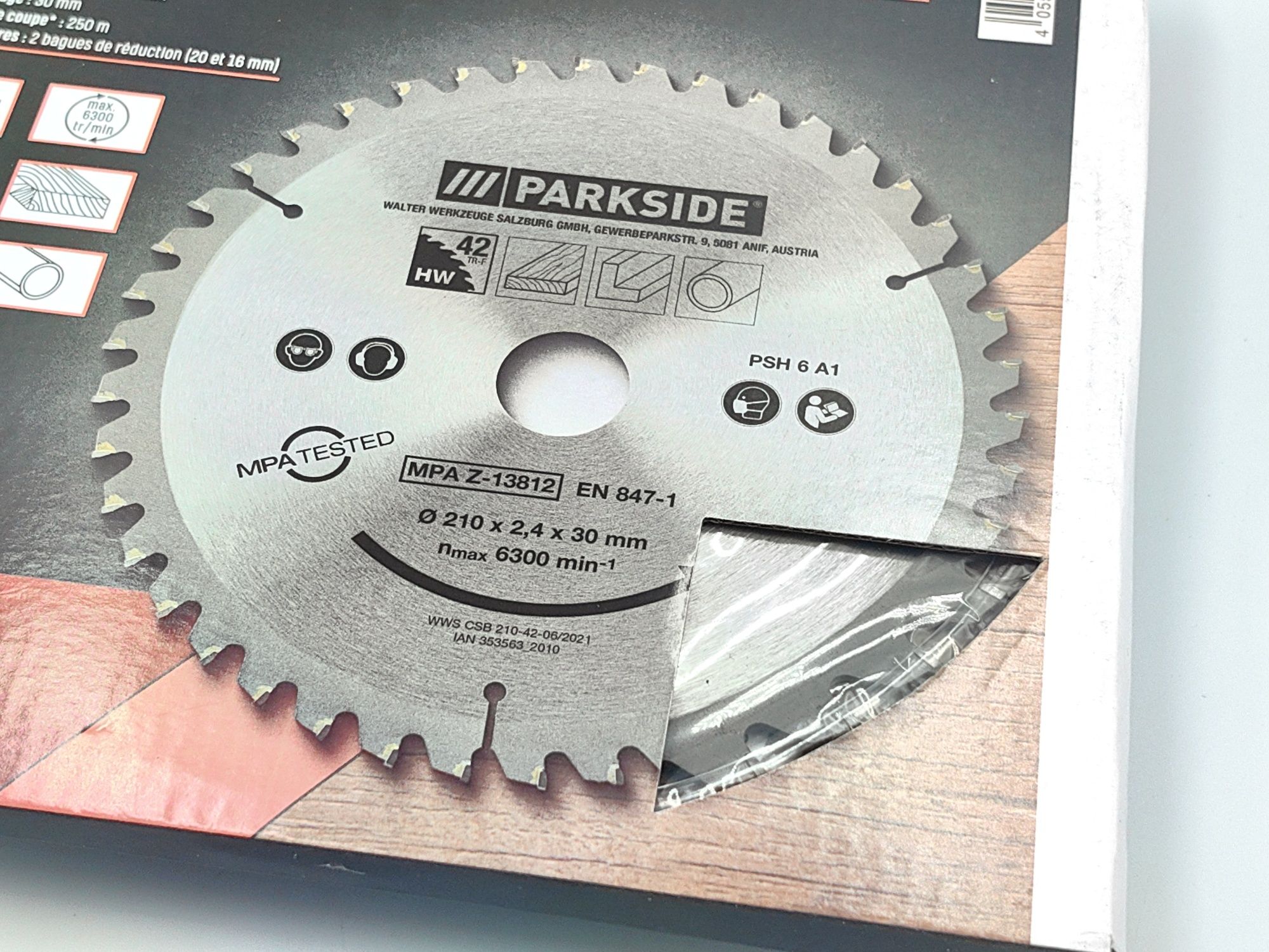 Tarcza do ręcznej pilarki tarczowej PARKSIDE, Ø 210 mm - 42 zęby