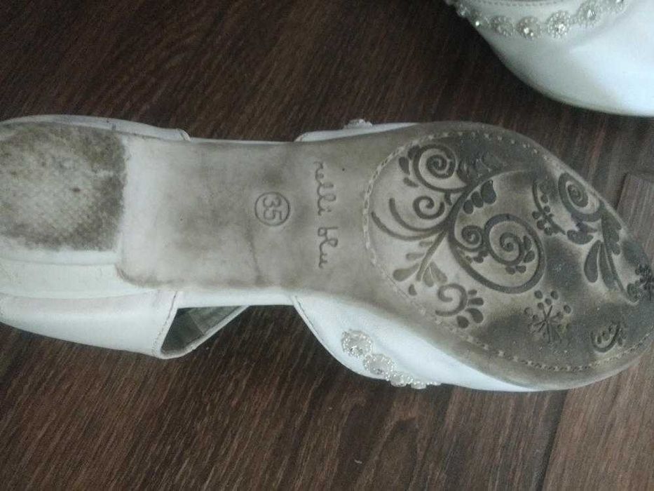 Buty dziewczęce komunia komunijne białe 35