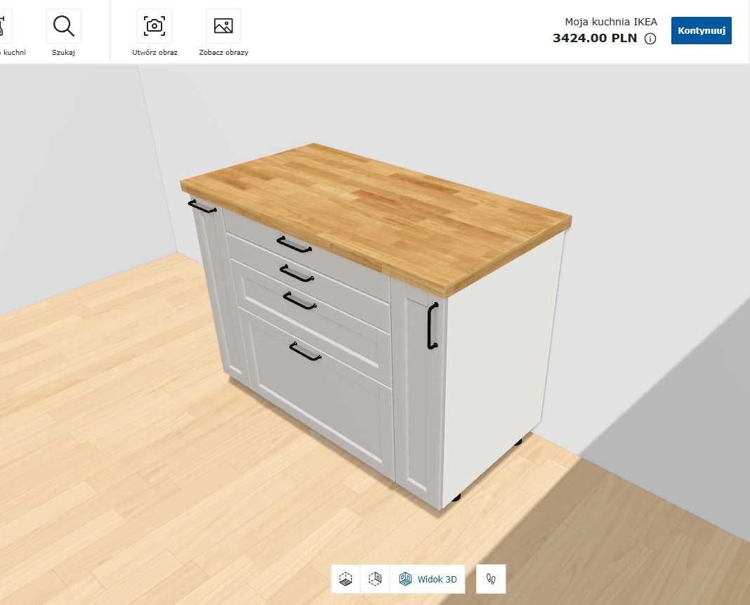 IKEA METOD, szafka kuchenna, wyspa kuchenna, MAXIMERA. Całość/elementy
