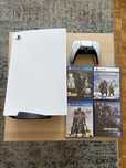 Playstation 5 z napędem [Stan Idealny] + 4 gry