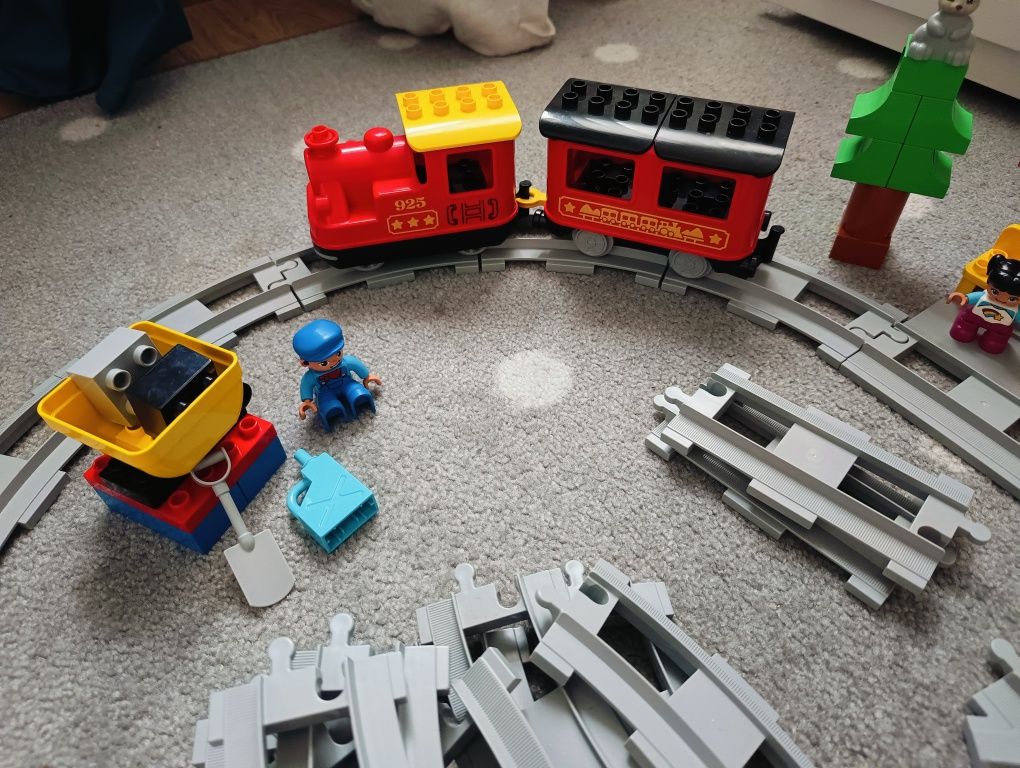 LEGO Duplo pociąg parowy 10874 + dodatkowe tory 10882