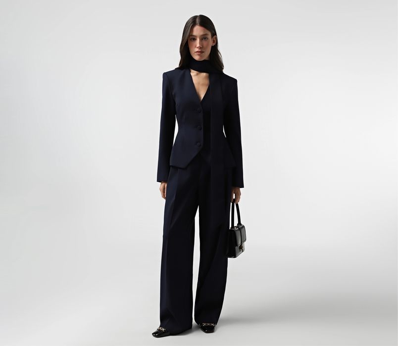 Жакет з завʼязкою га шиї та брюки Cher 17