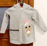 Bluza rozpinana 104 królicze uszy