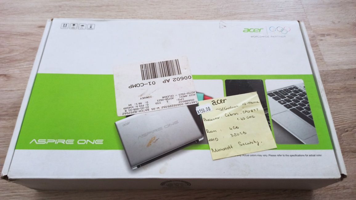 Ноутбук Acer aspire one 756. 4/320 Gb.