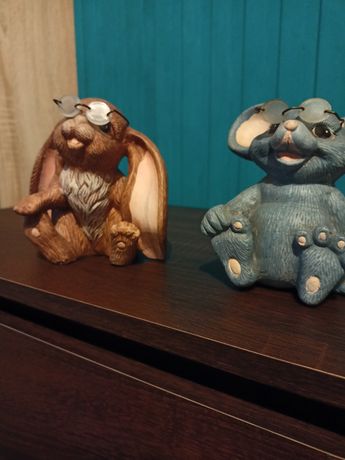 Figurki królika i myszy