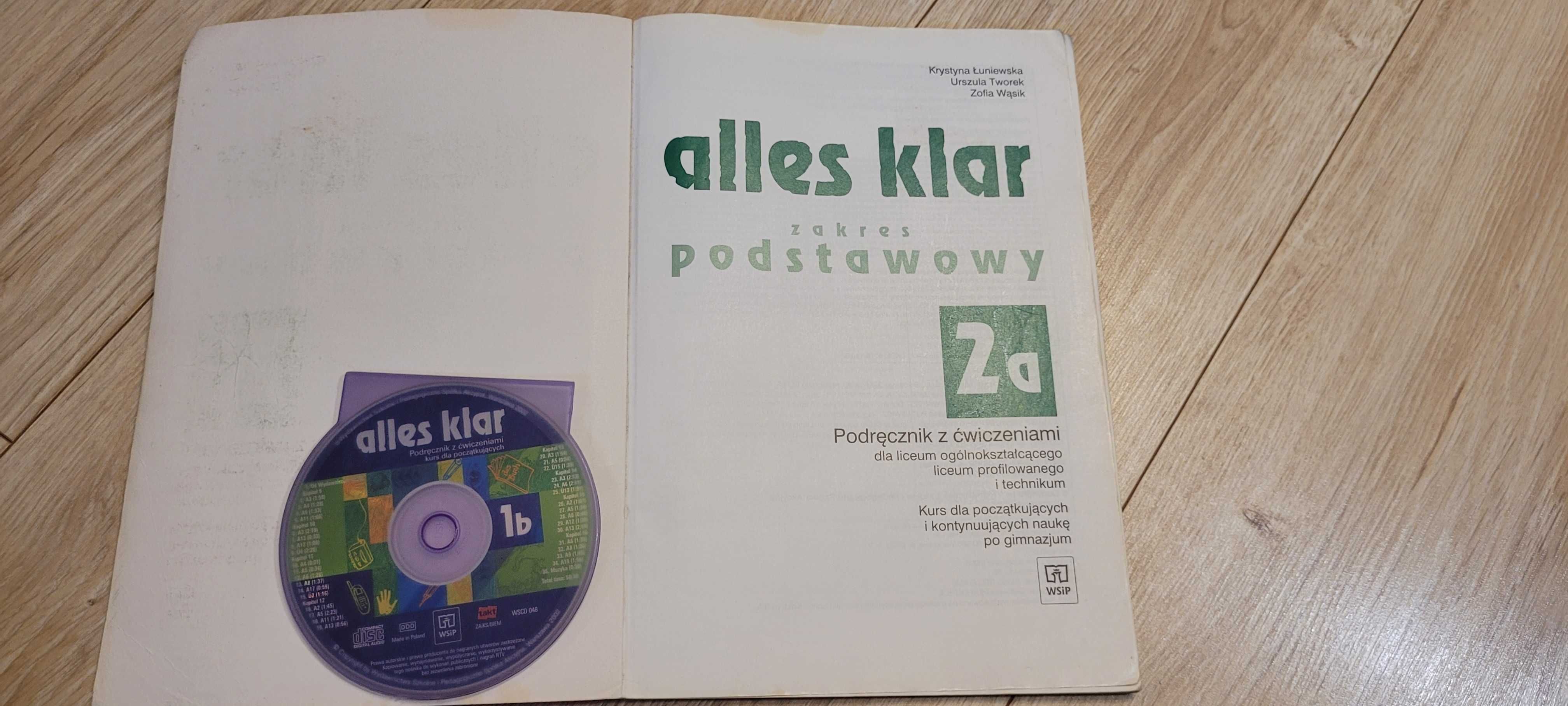 Alles klar - zakres podstawowy 2a - PD + ĆW / podręcznik, niemiecki