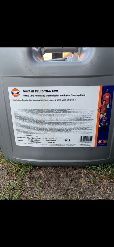 Olej gulf HT TO-4 10w nowy 2x20L