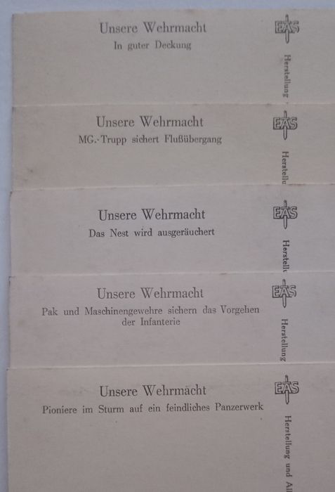 Militaria de Trincheira Werhmatch Postais propaganda