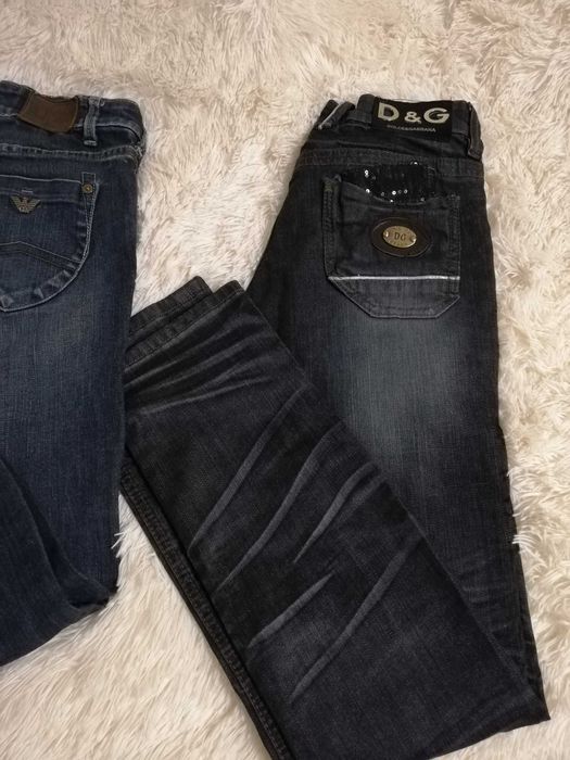 spodnie D&G Dolce Gabbana AJ armani size 26 s 36 jeansy AJ 36 2szt