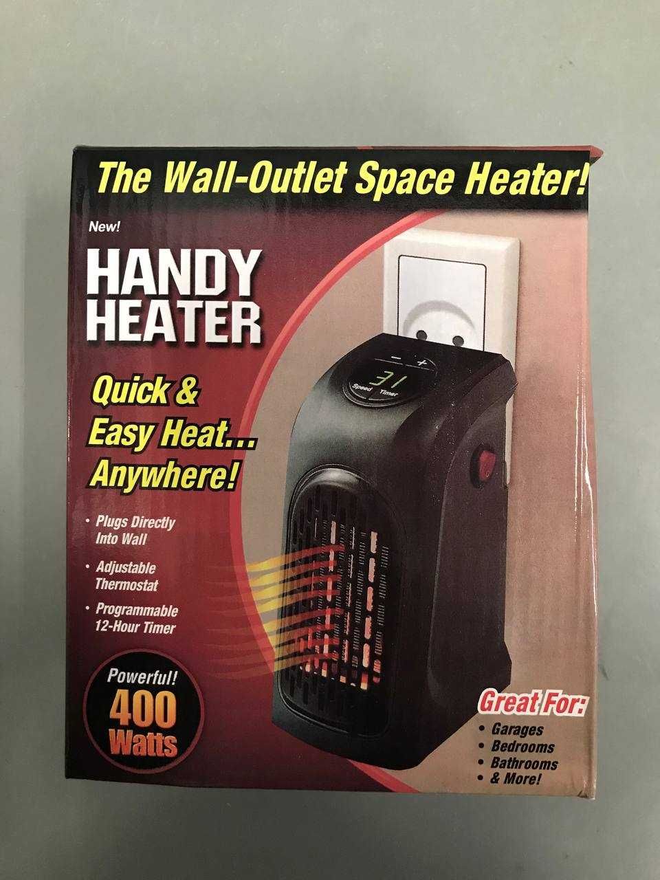 Тепловентилятор 400 Вт HANDY HEATER, від мережі, обігрівач в розетку