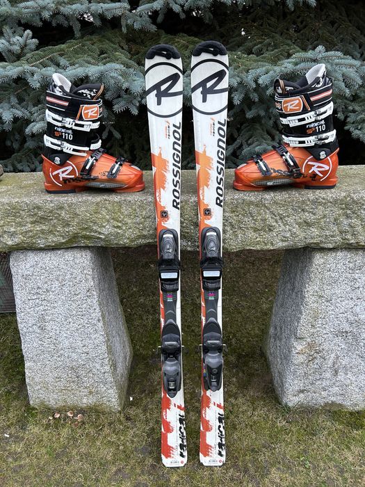 Narty Rossignol 140cm + buty Rossignol 27,5cm