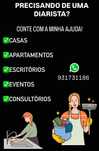 Precisada de uma diarista conte com a minha ajuda ,