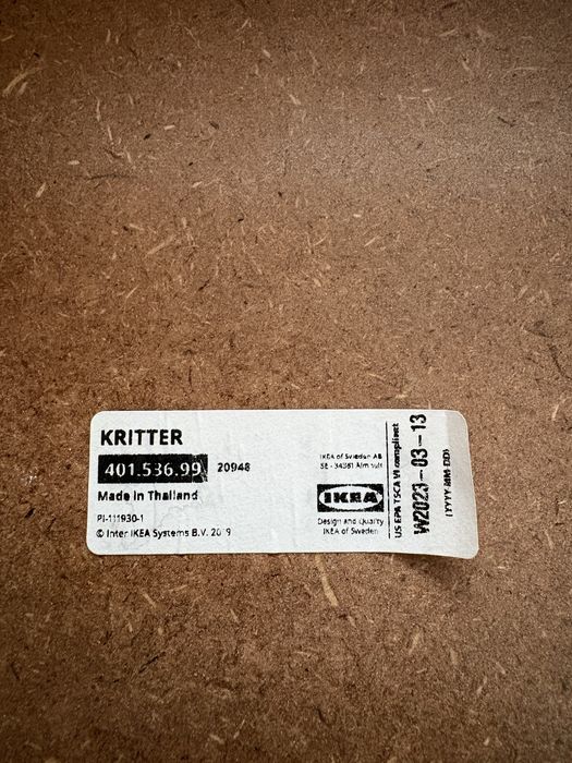 Stolik i krzesełko dzieciece. Kritter Ikea