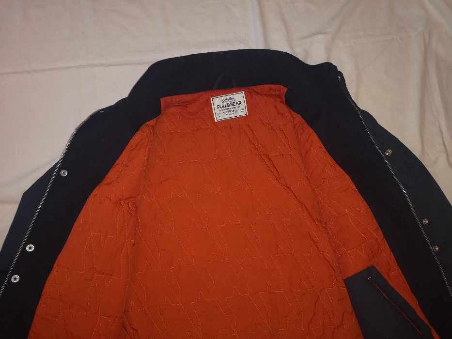 kurtka PULL&BEAR męska granat L/XL *na każdą porę