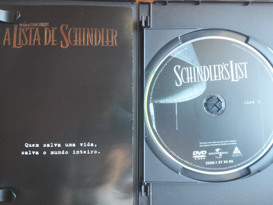 DVD duplo A Lista de Schindler