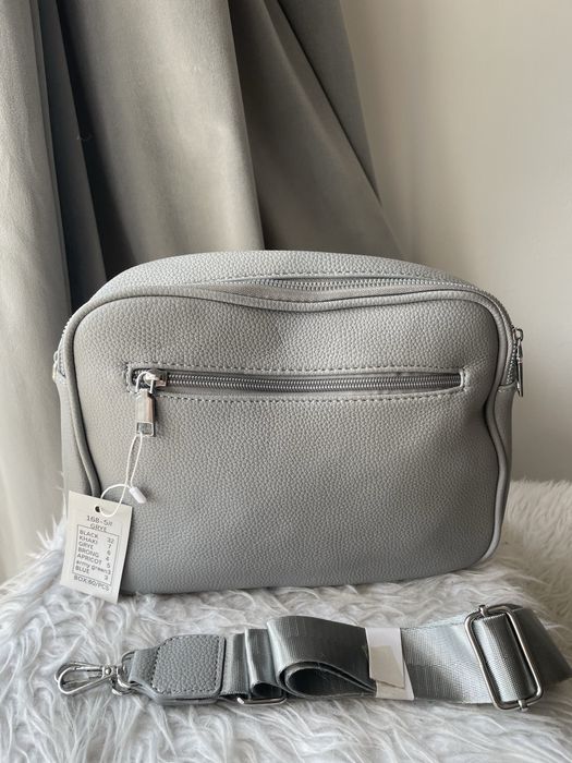 Nowa szara 3-komorowa listonoszka