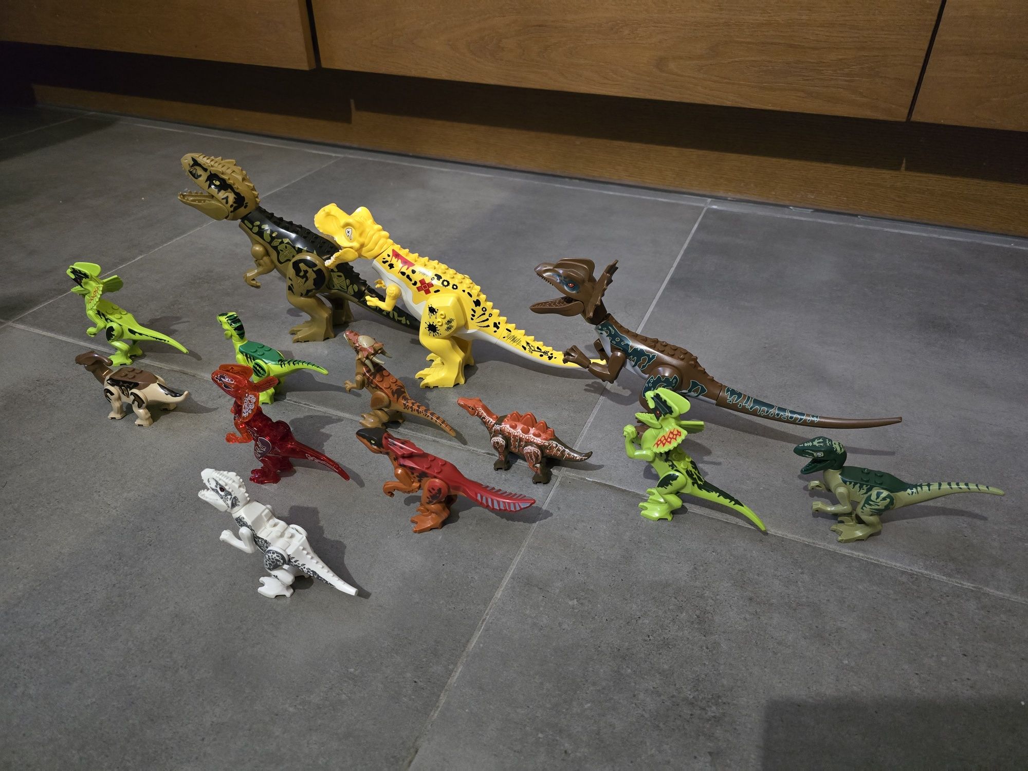 Zestaw dinozaurów jurassic world kompatybilny z Lego