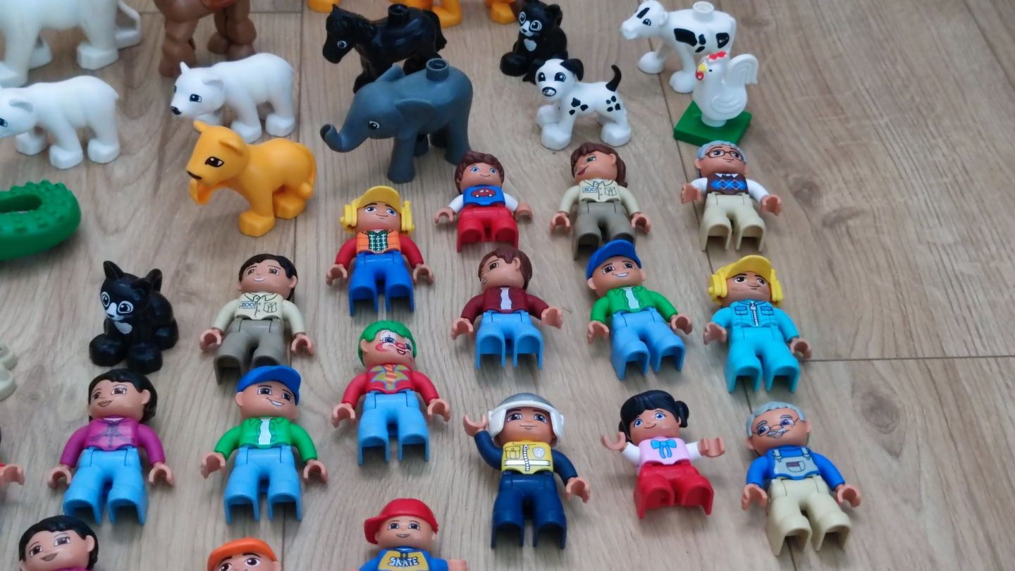 LEGO Duplo figurki ludziki zwierzeta zestaw