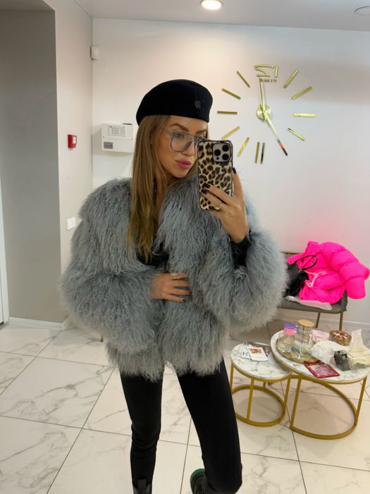 Шуба из натуральной ламы