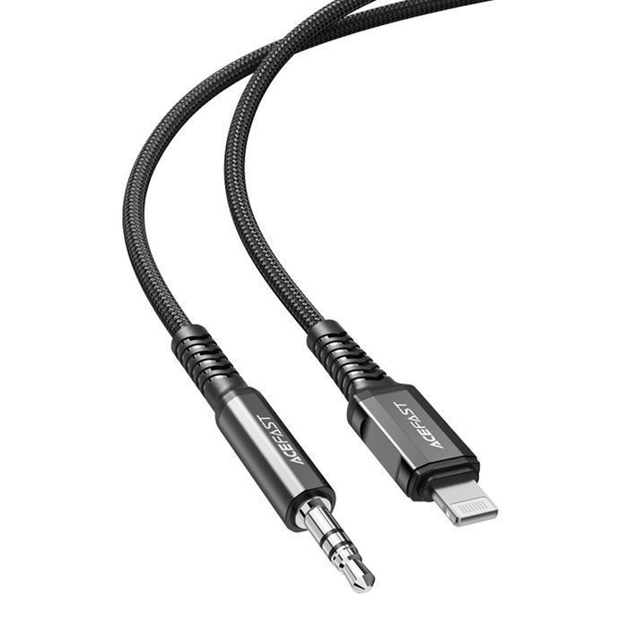 Kabel Audio Acefast 1,2m MFi Lightning do iPhone, Czarny