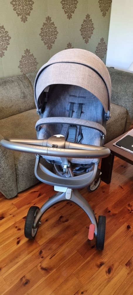 Wózek Stokke Xplory V4 Black Melange Cały komplet
