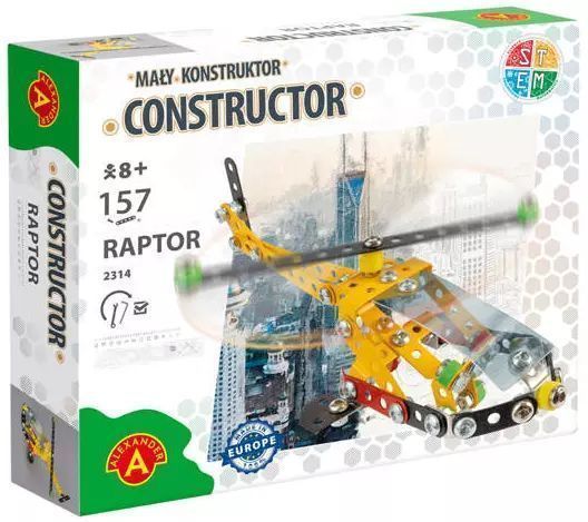 Mały Konstruktor. Raptor (157 elementów). Alexander
