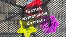 16 szt. wykrojników do ciasta / 3 wzory + Gratis pojemnik na lód