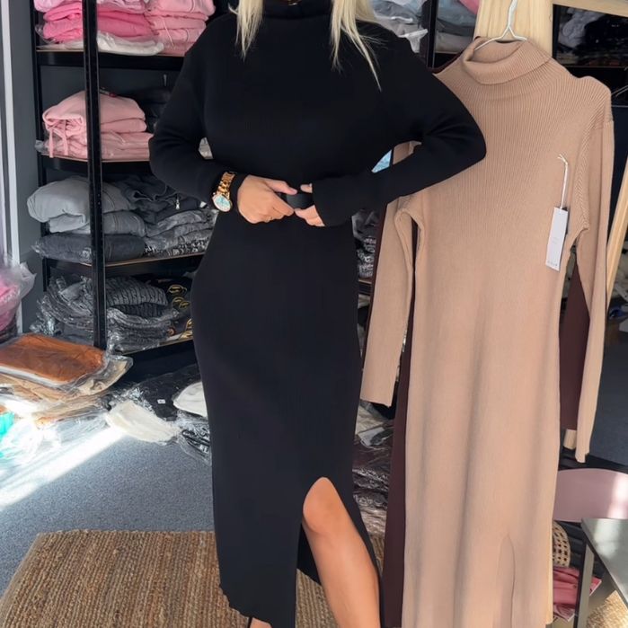 Сукня плаття під горло гольф 42-48