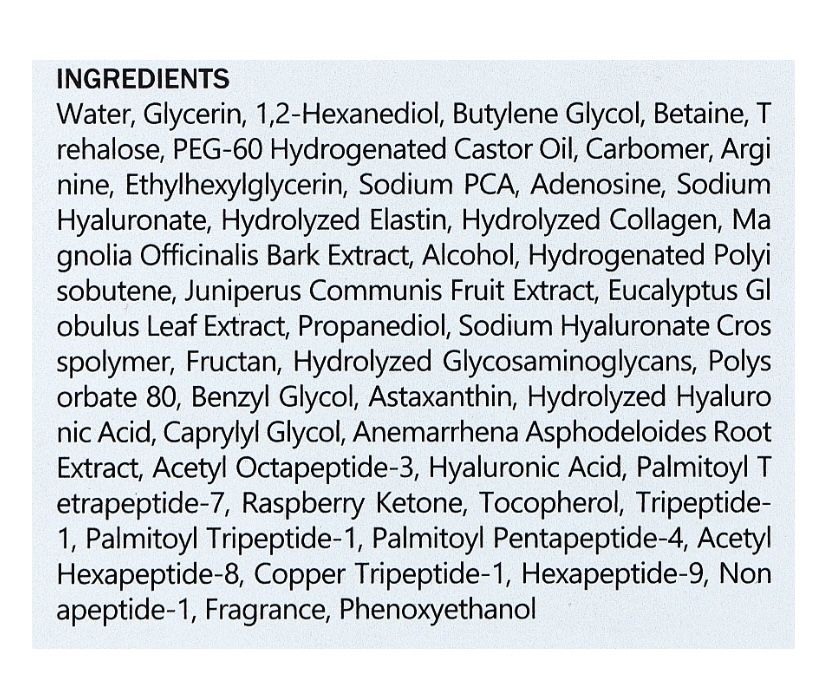 Зволожувальний тонер з комплексом 9 пептидів