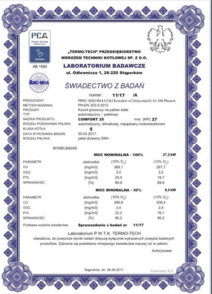 Piec na pellet kocioł 25 kW z montażem cala Polska drewno