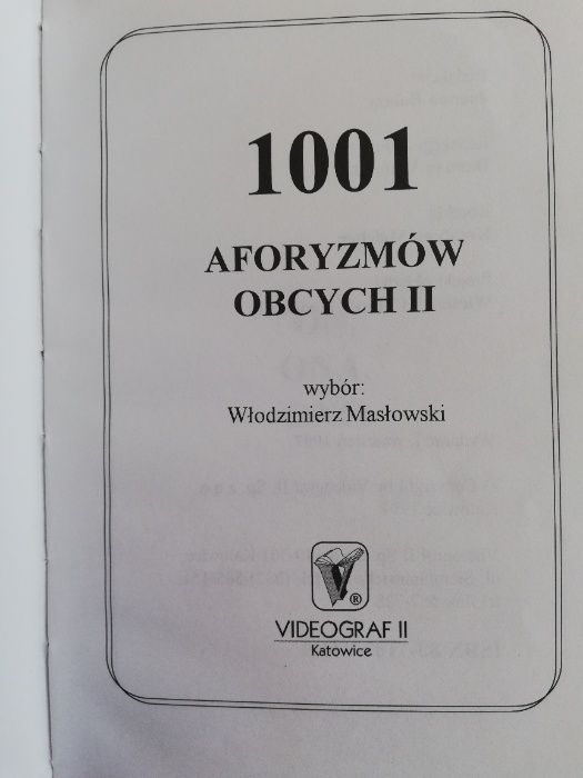 1001 aforyzmów obcych - Włodzimierz Masłowski