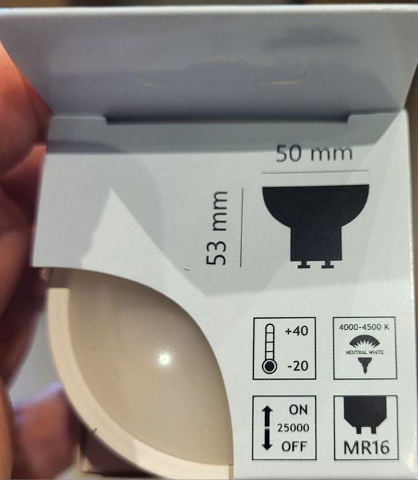 Żarówki led MR16 LED 480lm 5W . 8 szt.