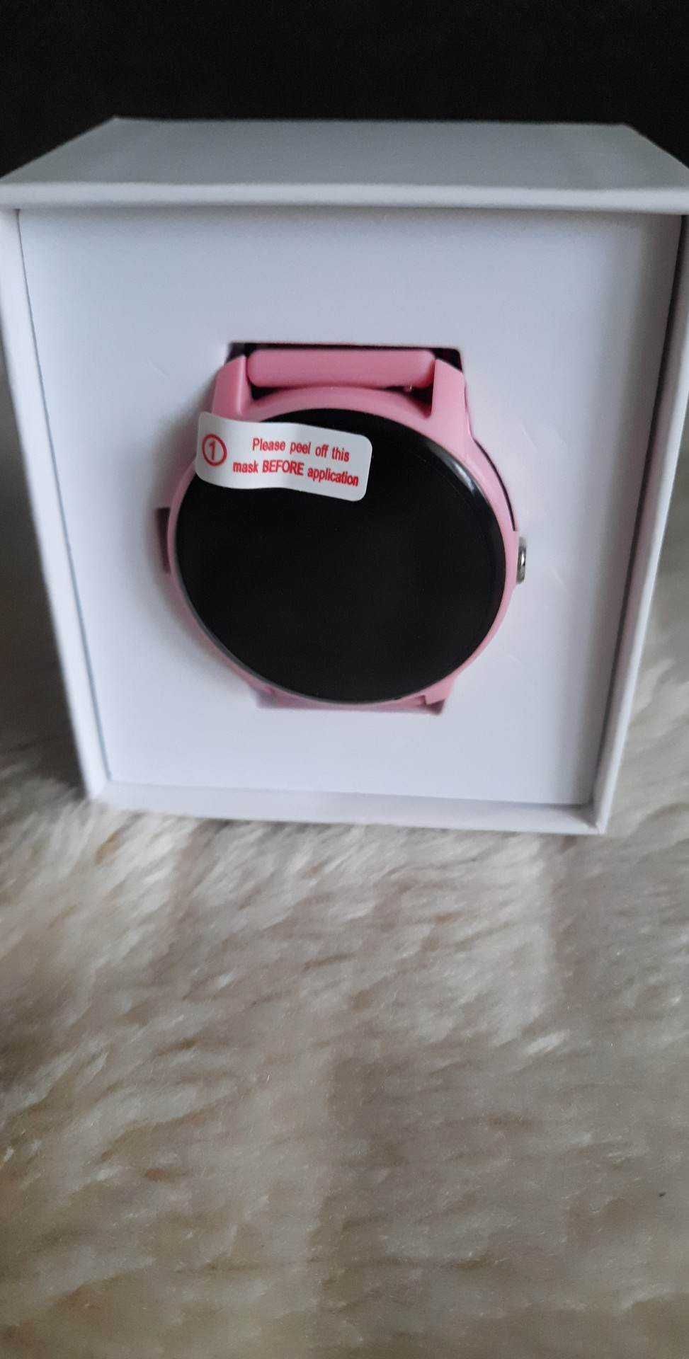 Zegarek sportowy, smartwatch Senbono IP68 Smart pink różowy