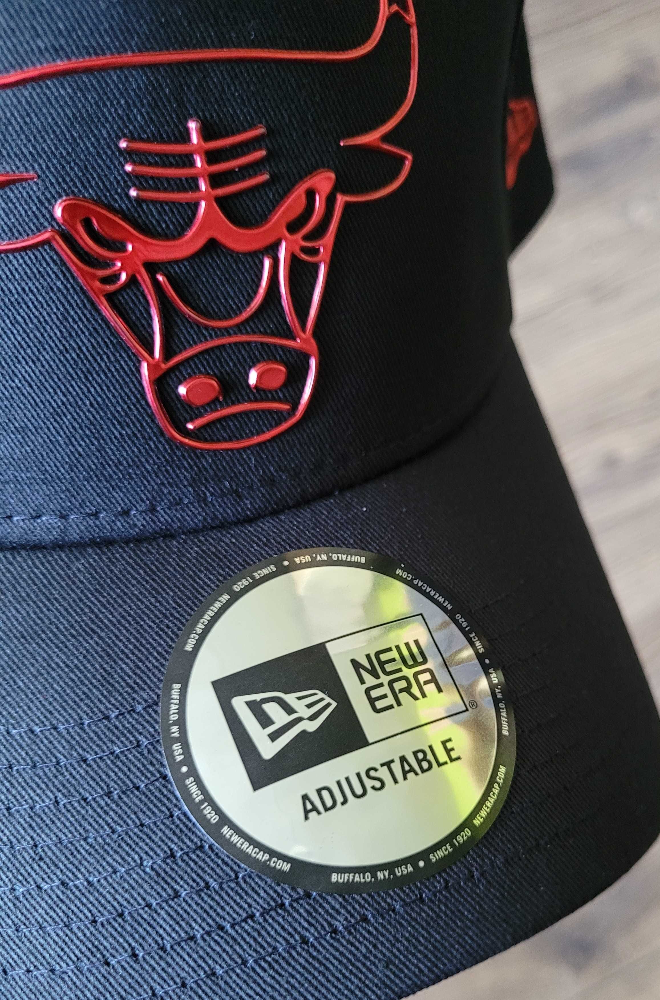 czapka z daszkiem New Era 9Forty Chicago Bulls NBA czarna logo NOWA