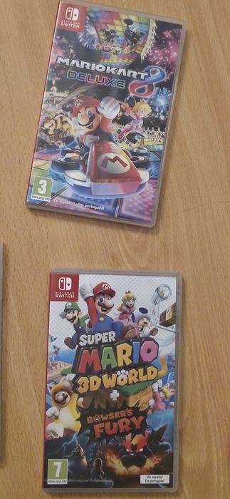 Mario Kart Deluxe e Super mario 3d world switch