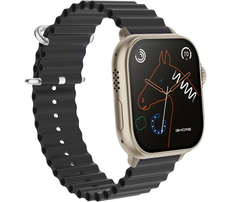 smartwatch męski rubicon rncf17 tytan/black smarub268