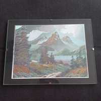 Obraz 3D Góry w antyramie