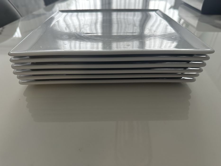 LUBIANA ANKARA Talerz płytki kwadratowy 25.5 cm