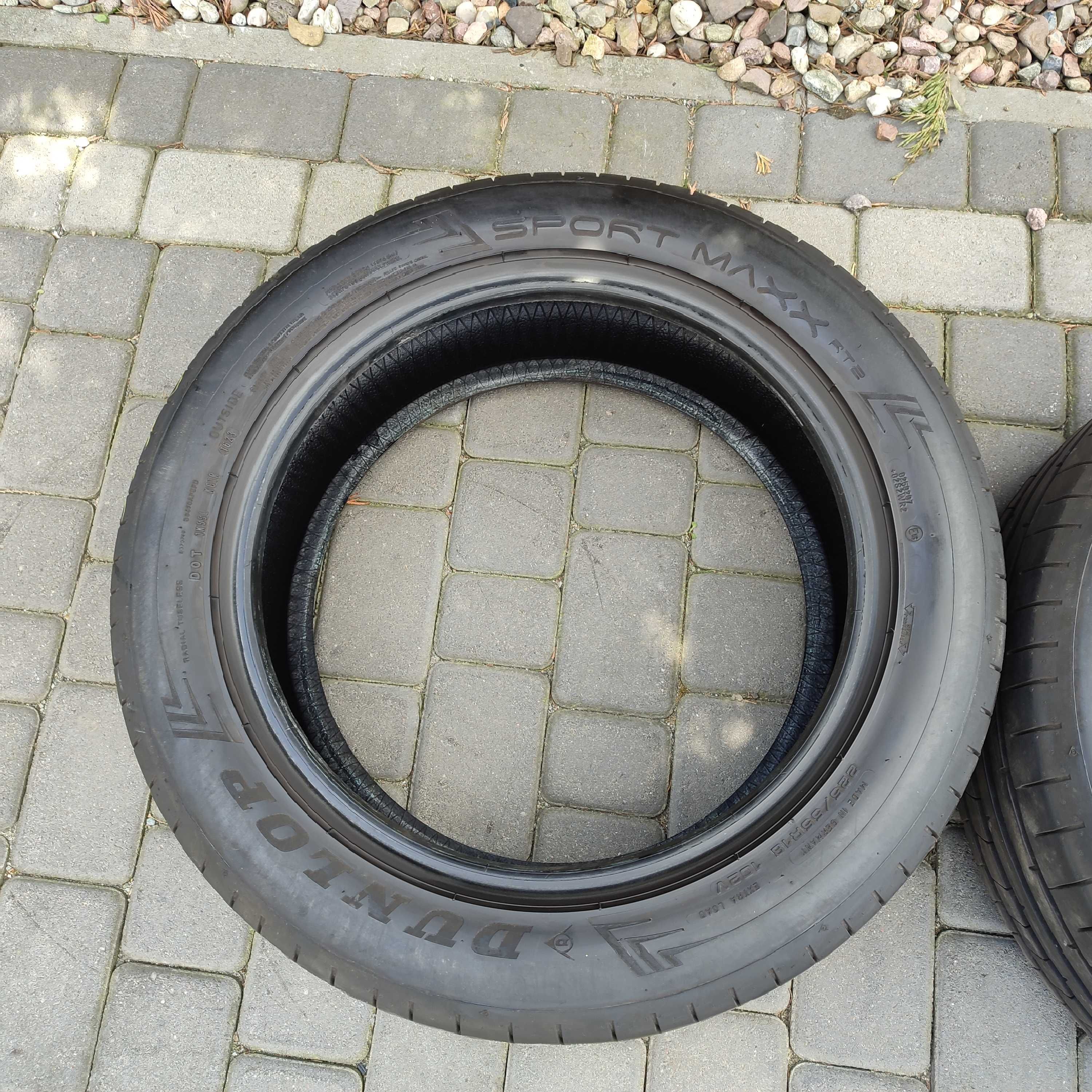 Opony letnie 225/55/18 DUNLOP Sport Maxx 7mm jak nowe 2023 18" 2szt.