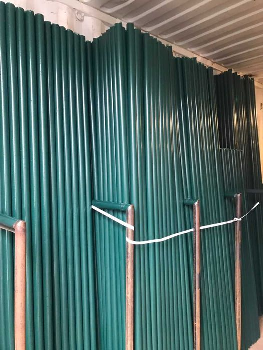 Słupek ogrodzeniowy ocynkowany powlekany PCV H-2m  - Darmowa dostawa