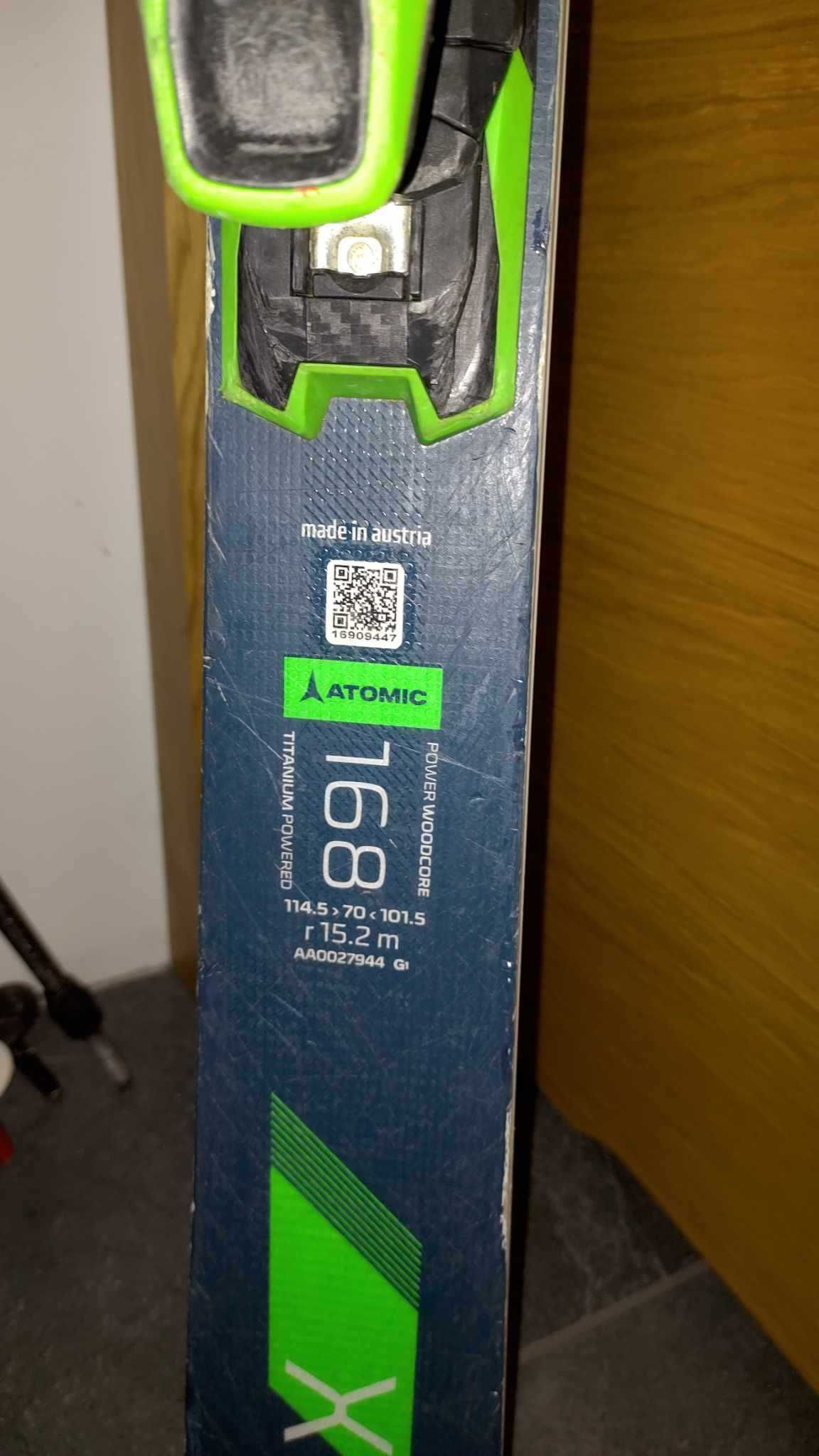 narty zjazdowe allround atomic redster x7 168cm