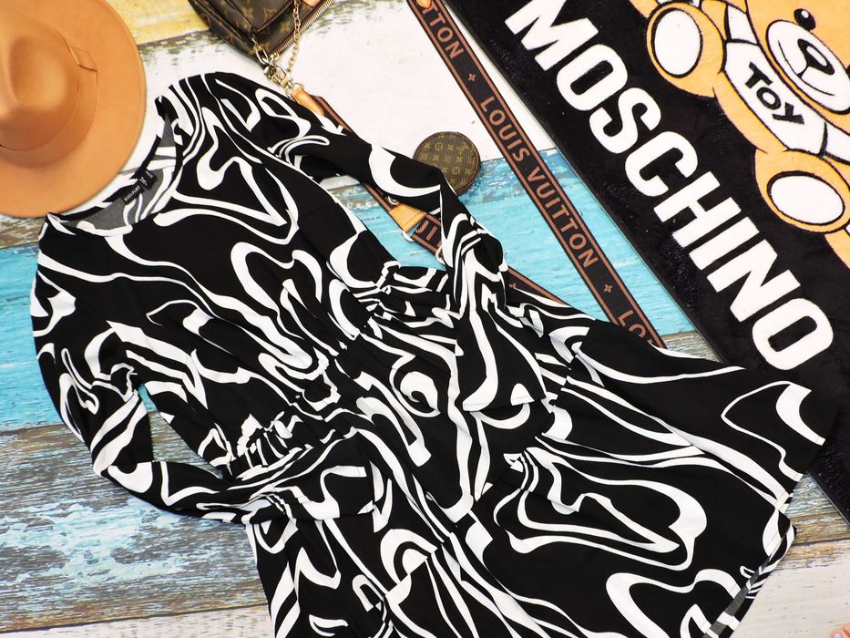 BodyFlirt Śliczna sukienka black white J nowa M