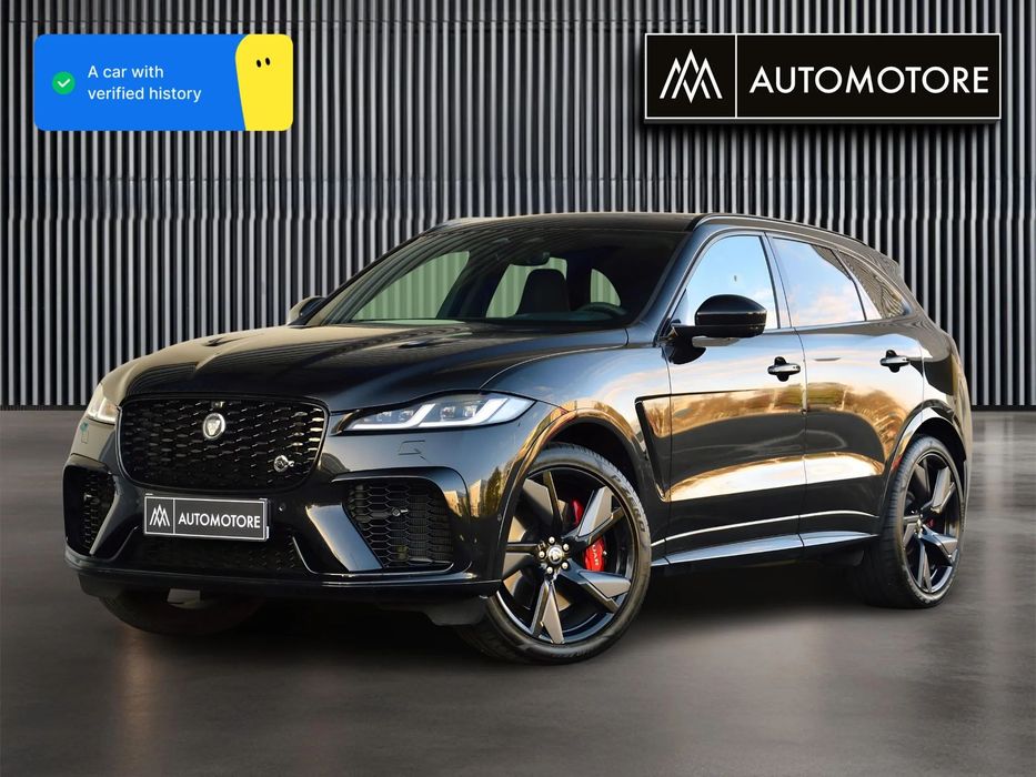 Jaguar F-Pace SVR SalonPL 1Wł FV23 ASO PakietBlack/AktTempomat/Panorama/PixelLED/Hak