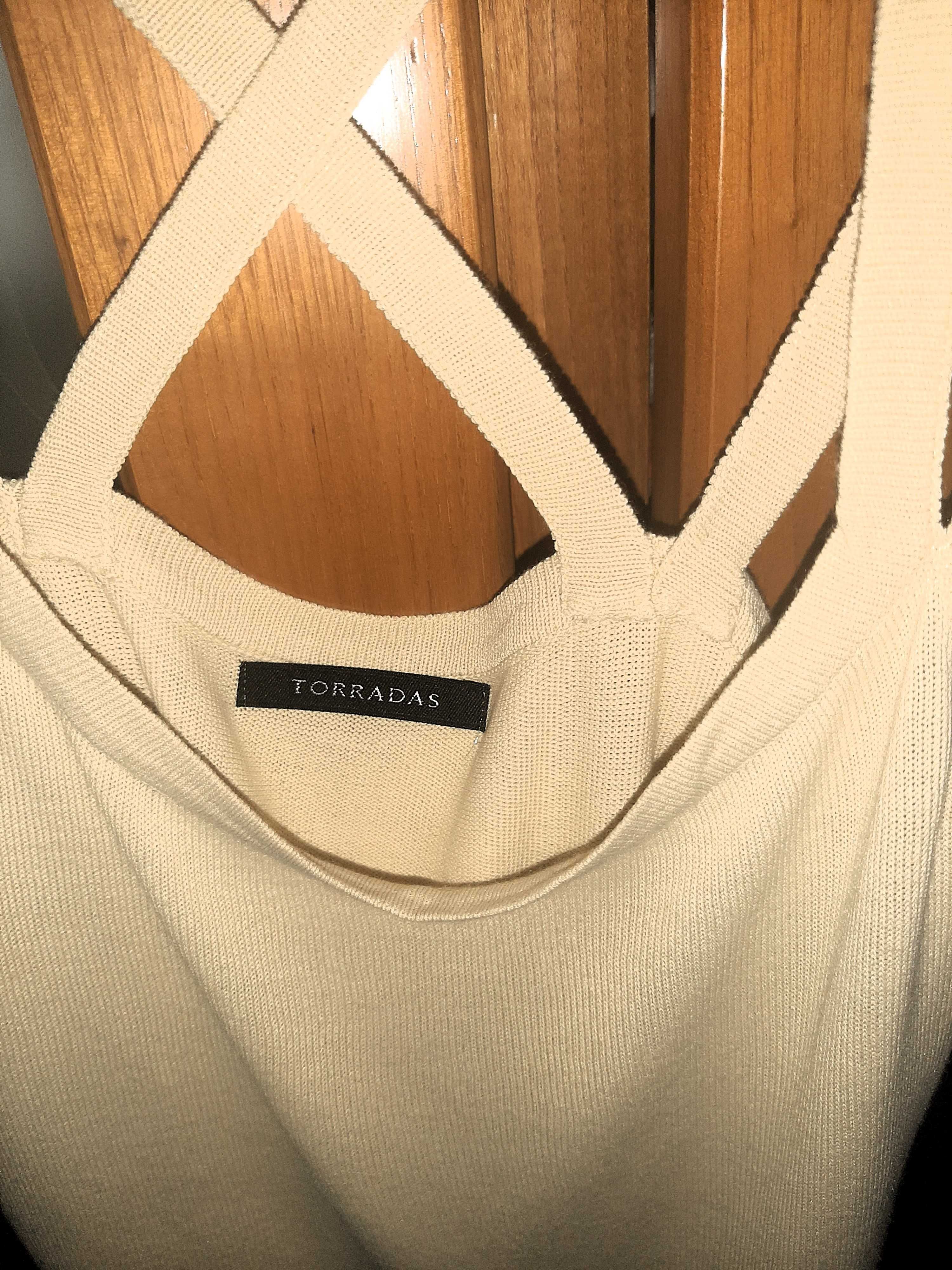 Conjunto casaco e top 100% viscose Torradas