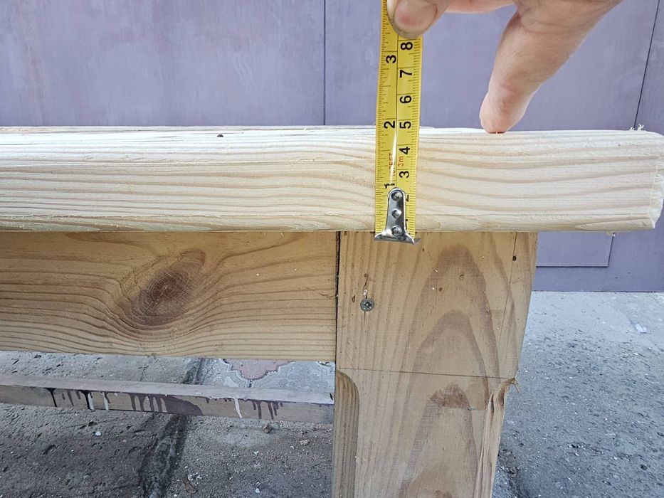 Добротний, масивний, дерев'яний стіл для майстерні, гаражу, цеху склад