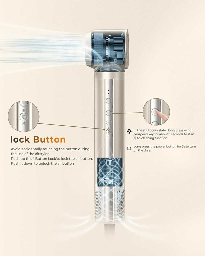 Suszarka do Włosów 6w1 Air Styler 110000obr/min Jonowa