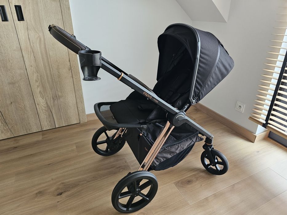 Espiro Miloo Wózek Wielofunkcyjny 2w1 Diamond Black / Stan idealny