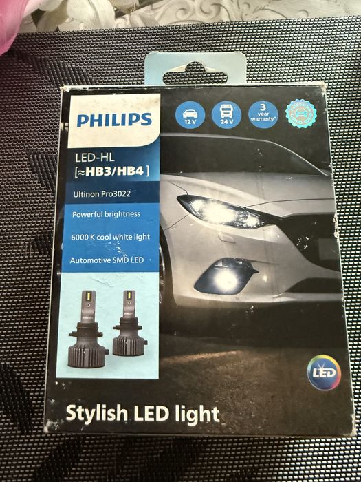 LED PHILIPS HB3/HB новые лампы не подошли на авто