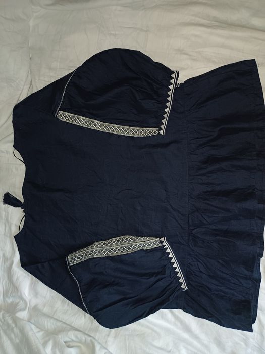 Блузка вишиванка 46 Німеччина Льон